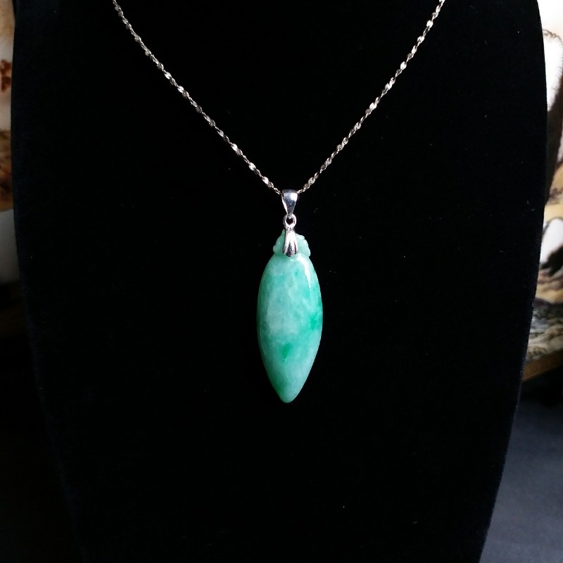 J969 冰糯晴綠福瓜吊墜