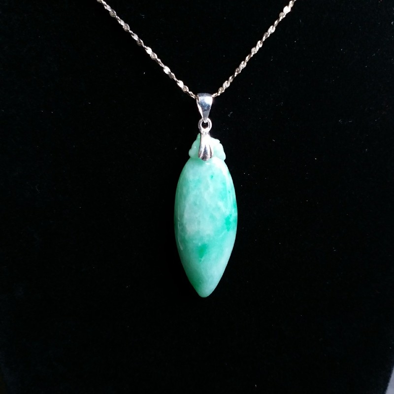 J969 冰糯晴綠福瓜吊墜