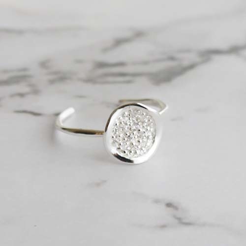 閃耀浪漫純銀戒指(銀色)/DR704S