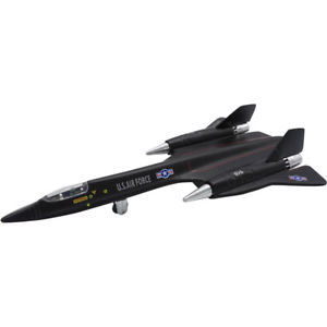 SR-71黑鳥偵察機鋁合金迴力玩具