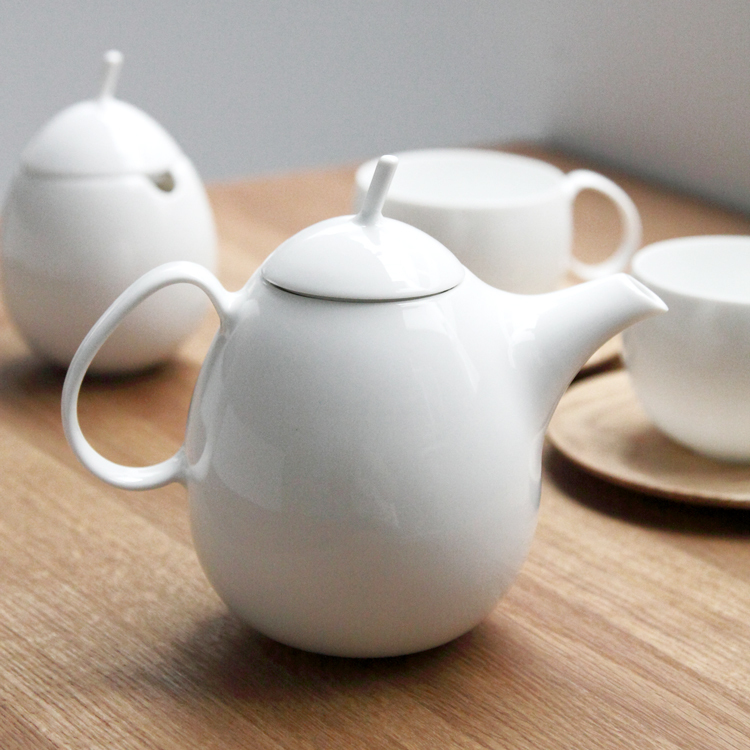 蛋生系列-薄胎瓷茶壺