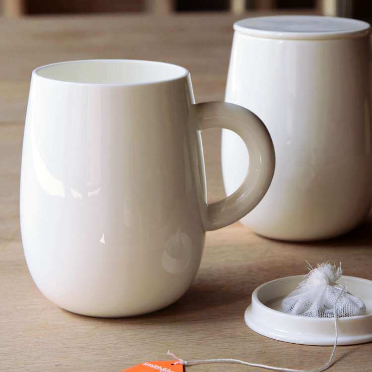 骨瓷附蓋馬克杯
