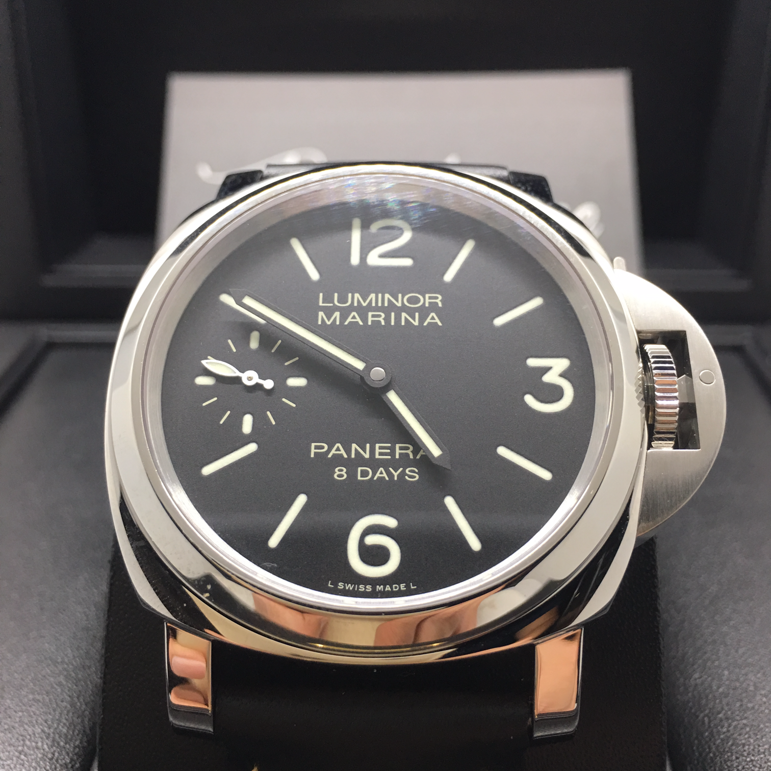 BRAND NEW PANERIA PAM 510 LUMINOR 8 days AUTOMATIC 44mm STEEL LEATHER AND RUBBER STRAP
