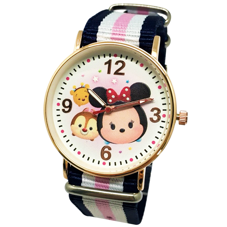 【迪士尼日系TsumTsum】超薄玫瑰金手錶-米妮Minnie
