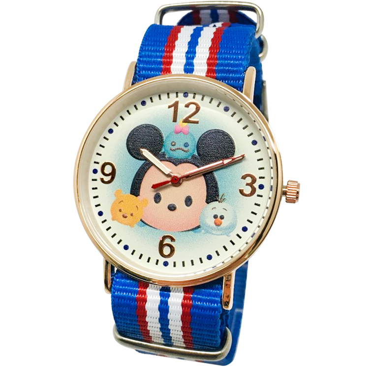 【迪士尼日系TsumTsum】超薄玫瑰金手錶-米奇Mickey