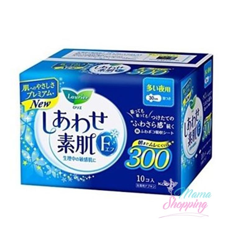 日本花王 Laurier F敏感肌護翼衞生巾 30CM 10片