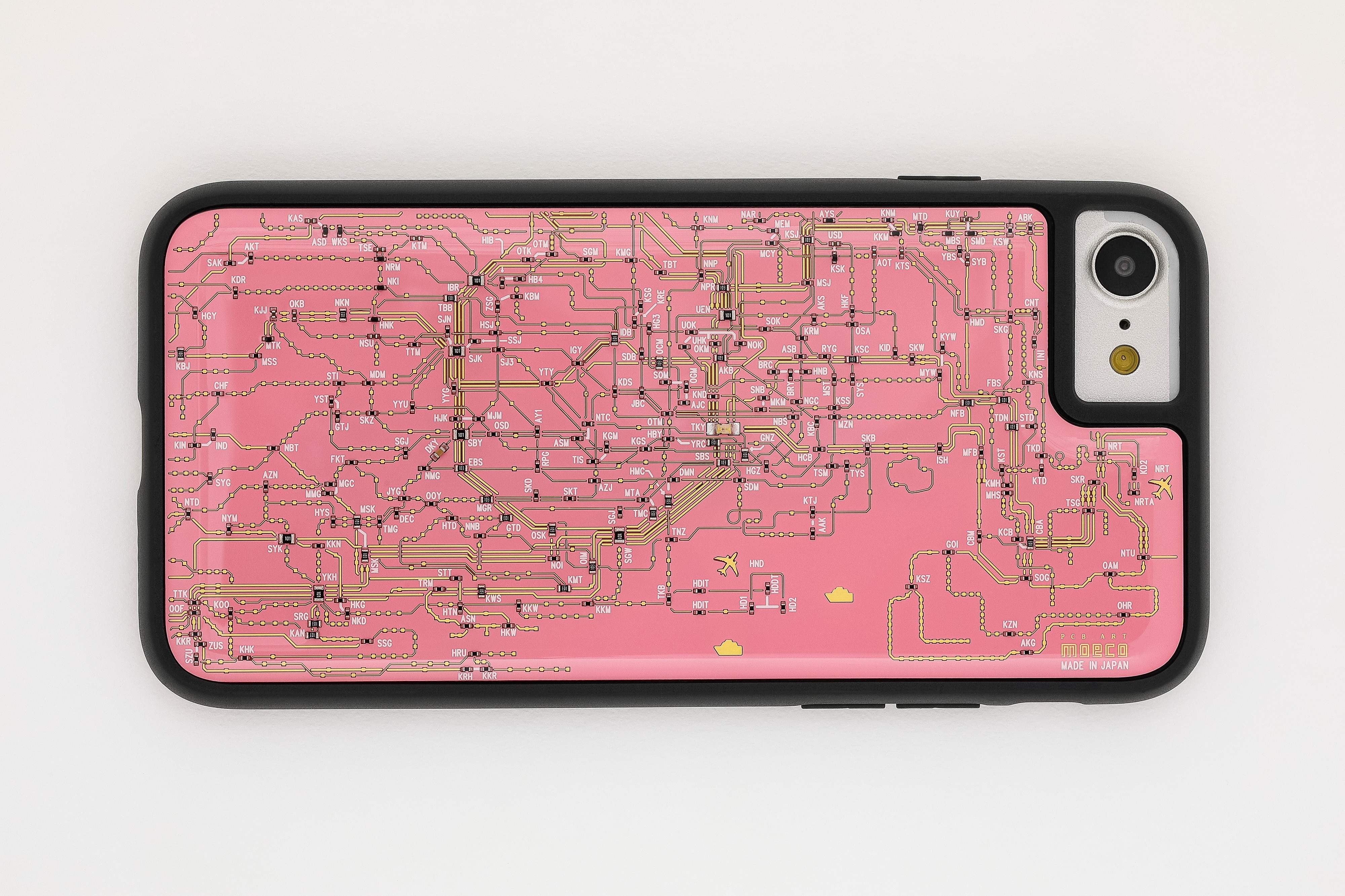 FLASH 東京電路線圖 iPhone7/8 手機殼 ( 粉紅色 )