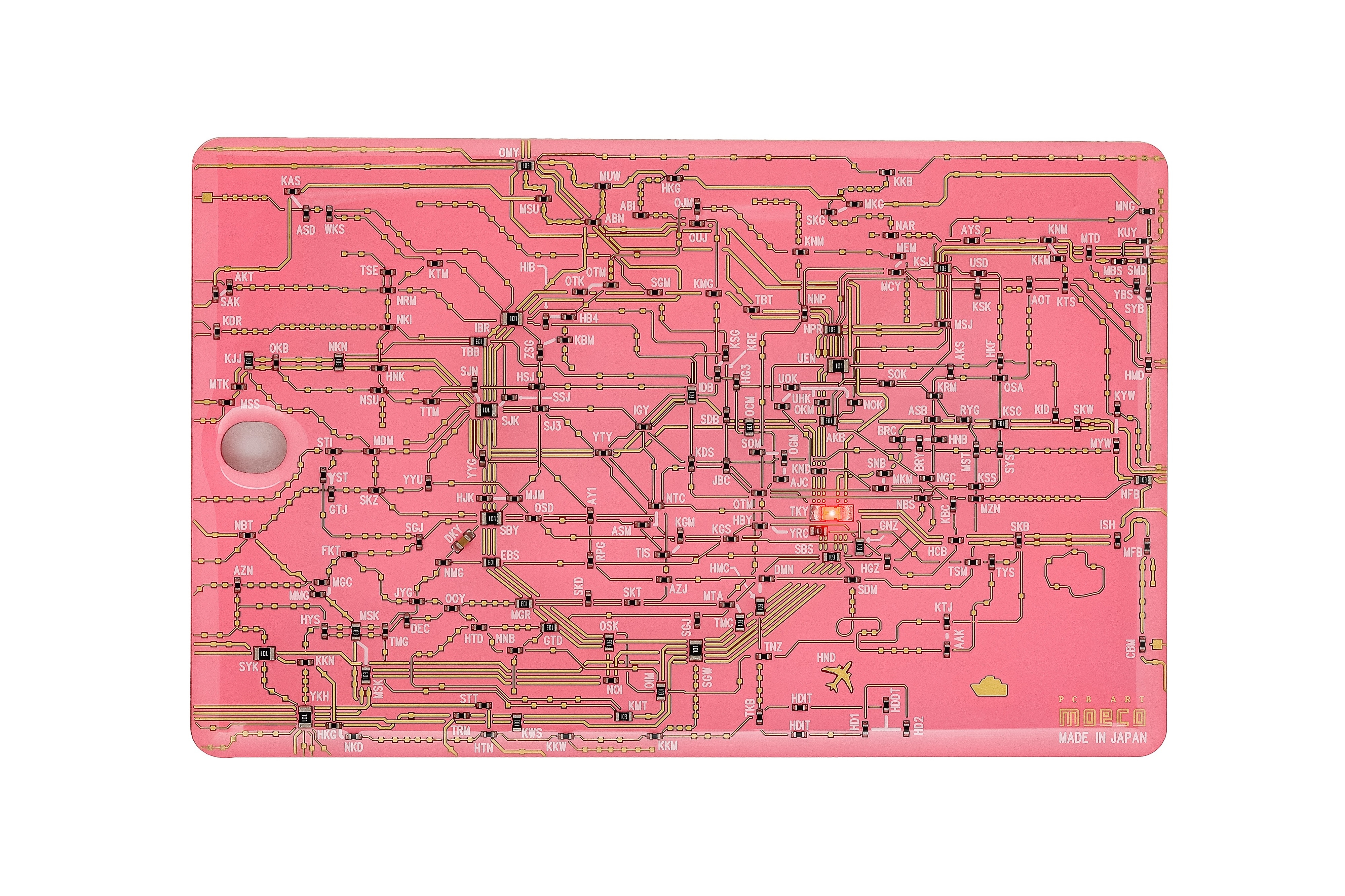 FLASH 東京電路線地圖八達通套 (粉紅色)