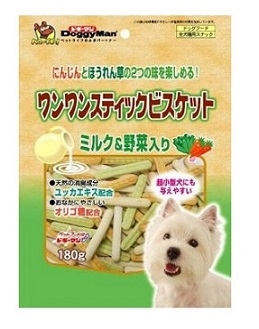 Doggy Man牛奶野菜手指餅 180g