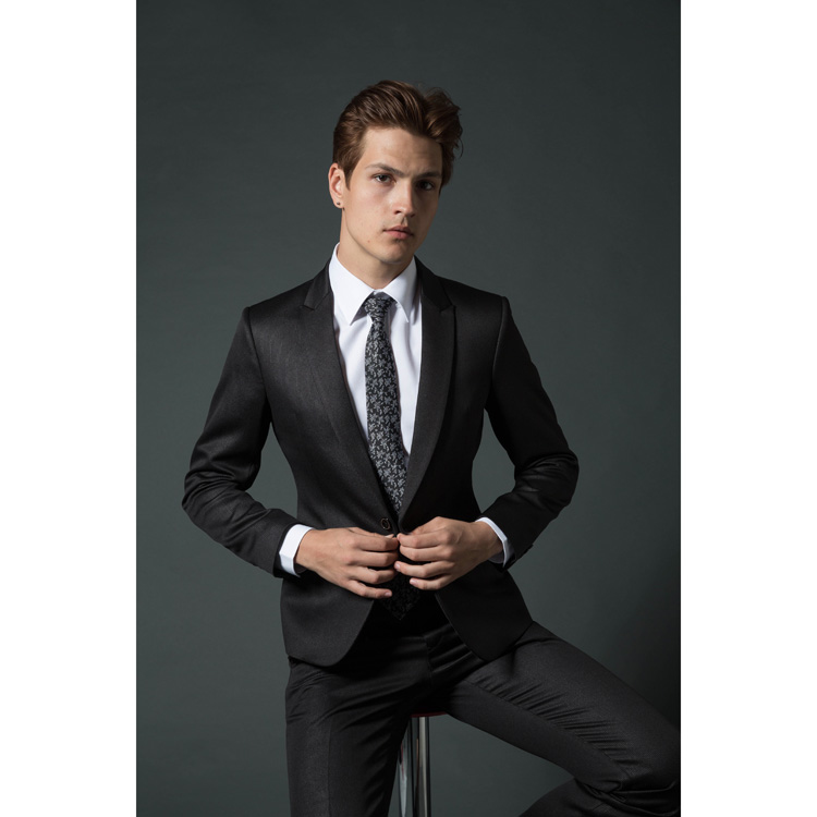 韓版西裝一套 黑色線條