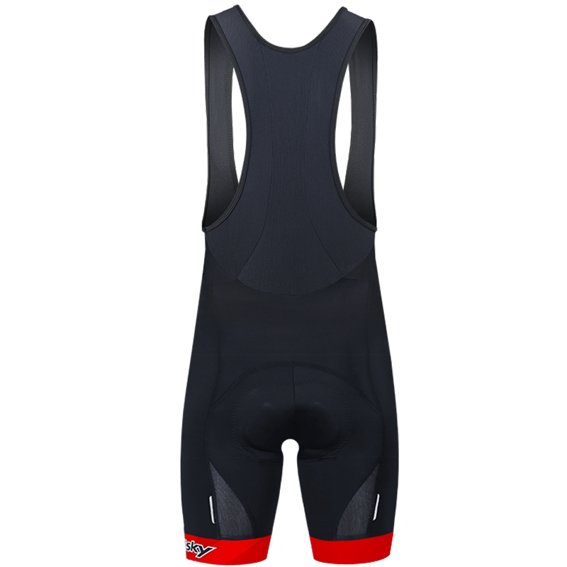 男款吊帶短褲 黑騎 紅