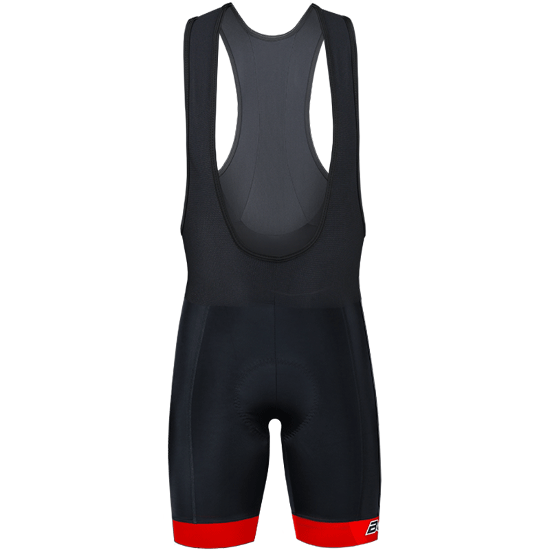 男款吊帶短褲 黑騎 紅