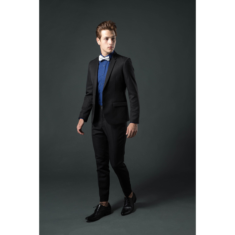 韓版西裝一套 黑色素面
