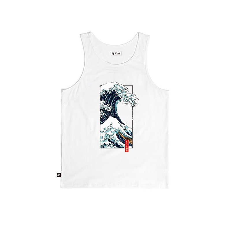 XCTRL 方框海浪背心-白