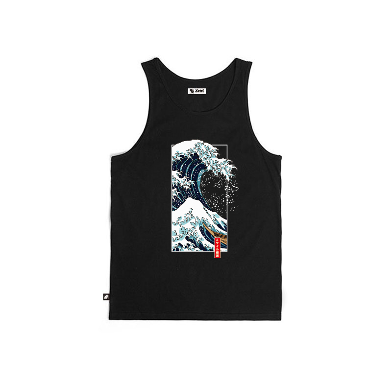 XCTRL 方框海浪背心-黑