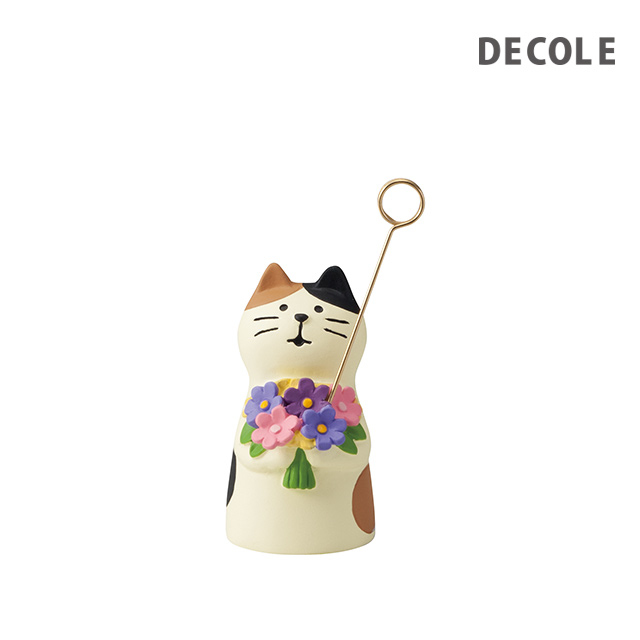 DECOLE 花束貓memo夾