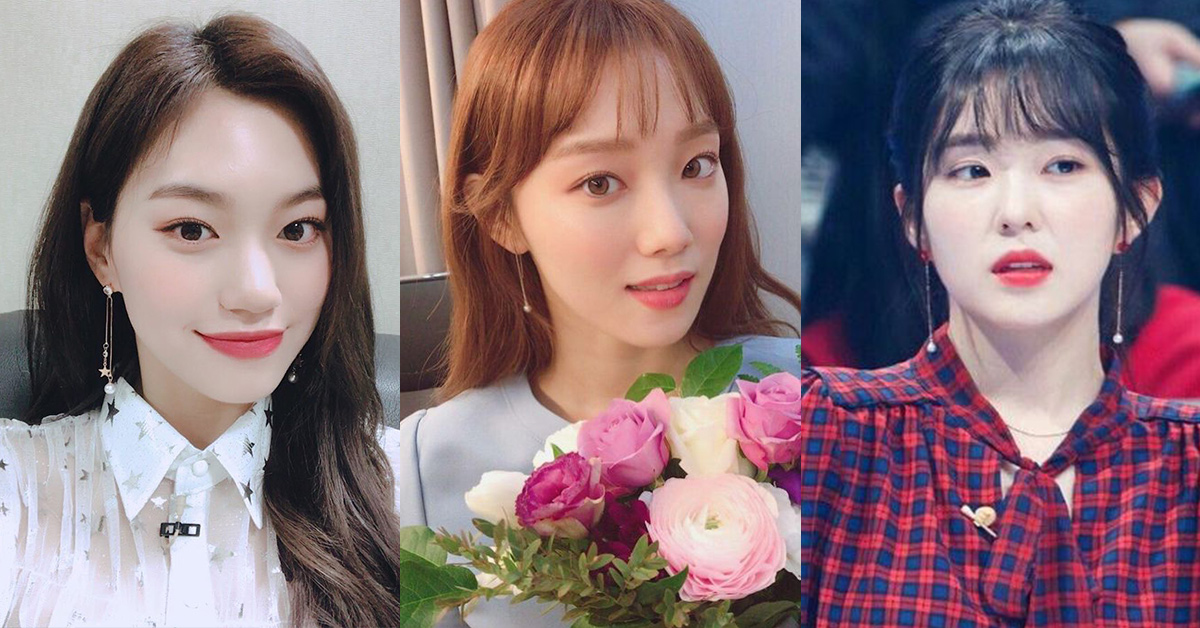 韓國明星垂墜流線耳環耳夾珍珠細緻