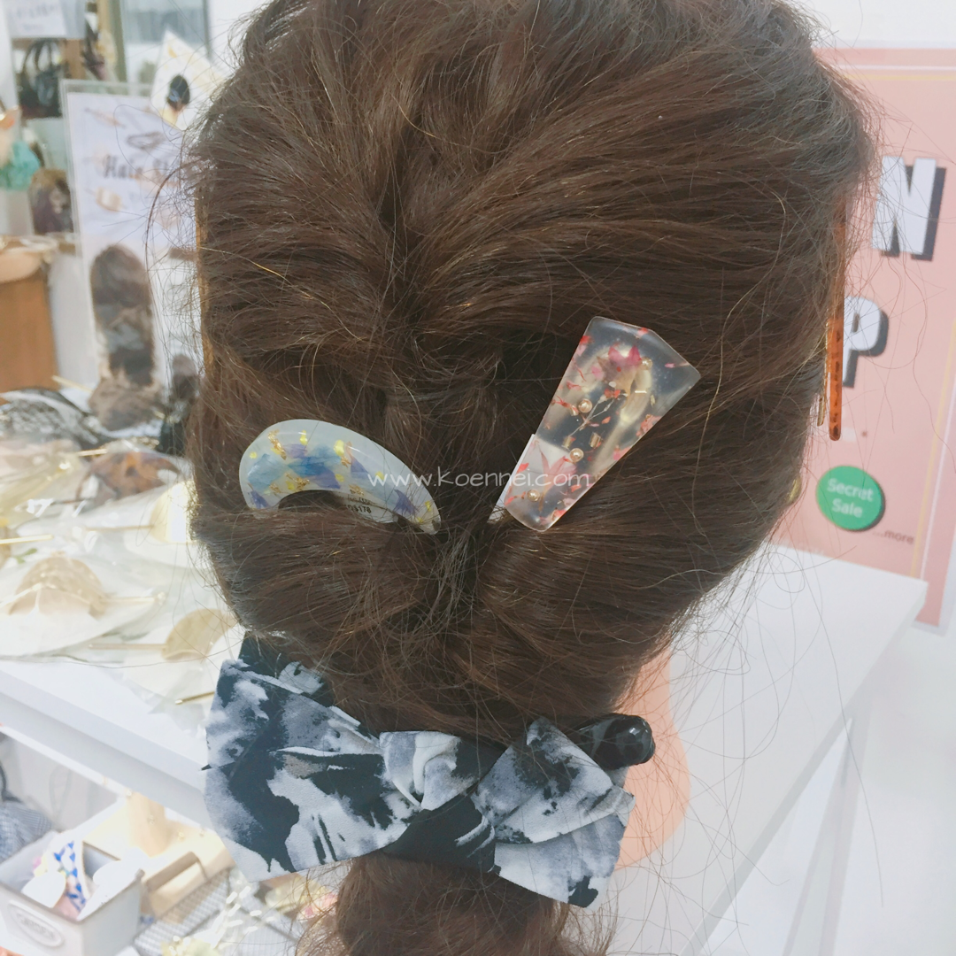 [半價][網站限定優惠]日本乾花封入U形髮簪