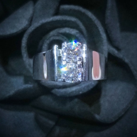 14K White Gold 0.52ct Diamond Ring