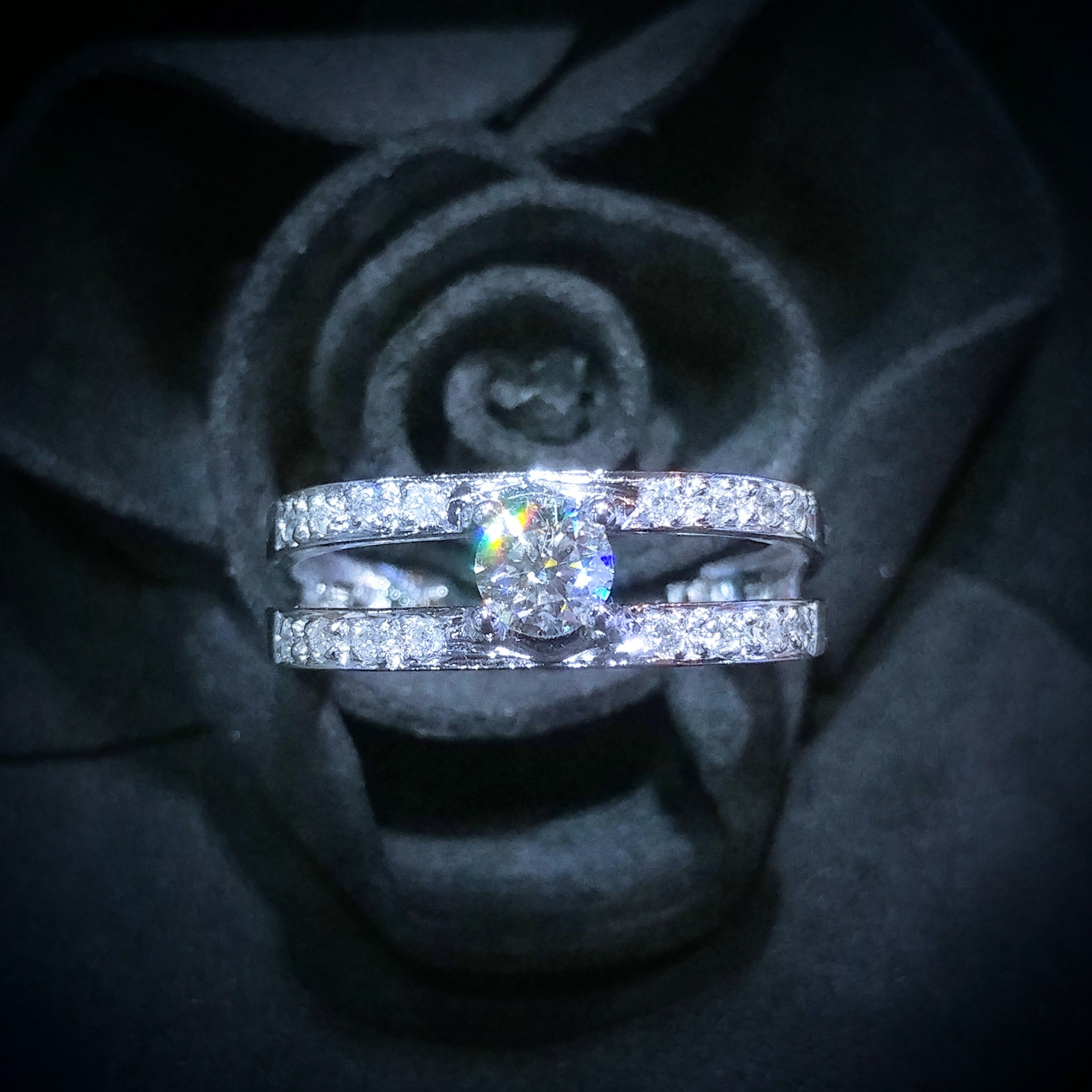 18K White Gold 0.48ct Diamond Ring