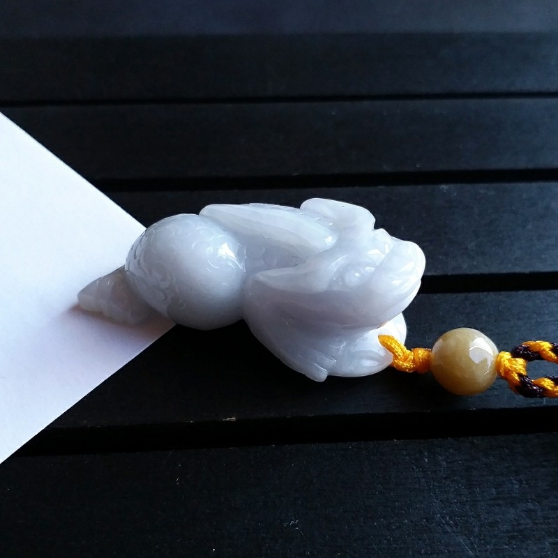 翡翠淡紫羅蘭吸財金蟾, 天然翡翠A玉, 緬甸玉, Jade, Jadeite