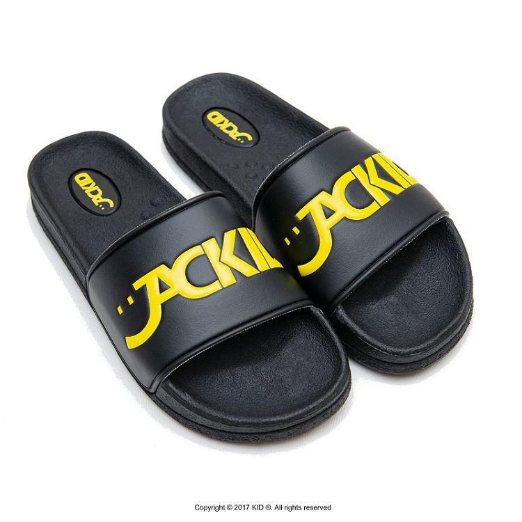 JACKID ® 海灘拖鞋 黑