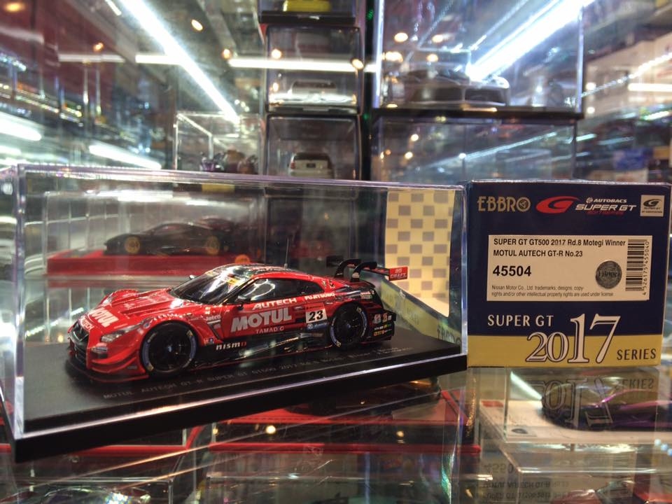 EBBRO MOTUL AUTECH GTR GT500 2017 RD.8 MOTEGI WINNER