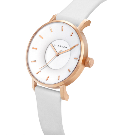 Volare White Rose / White Leather Strap