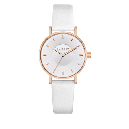 Volare White Rose / White Leather Strap