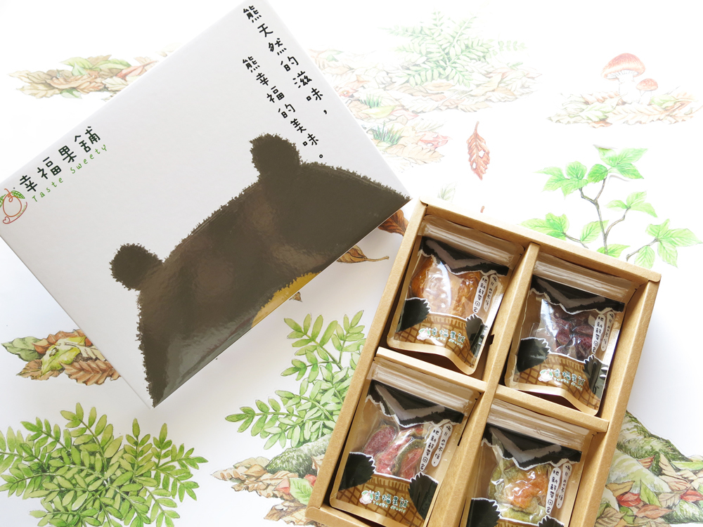 四季黑熊水果乾禮盒4格(4入/8入)