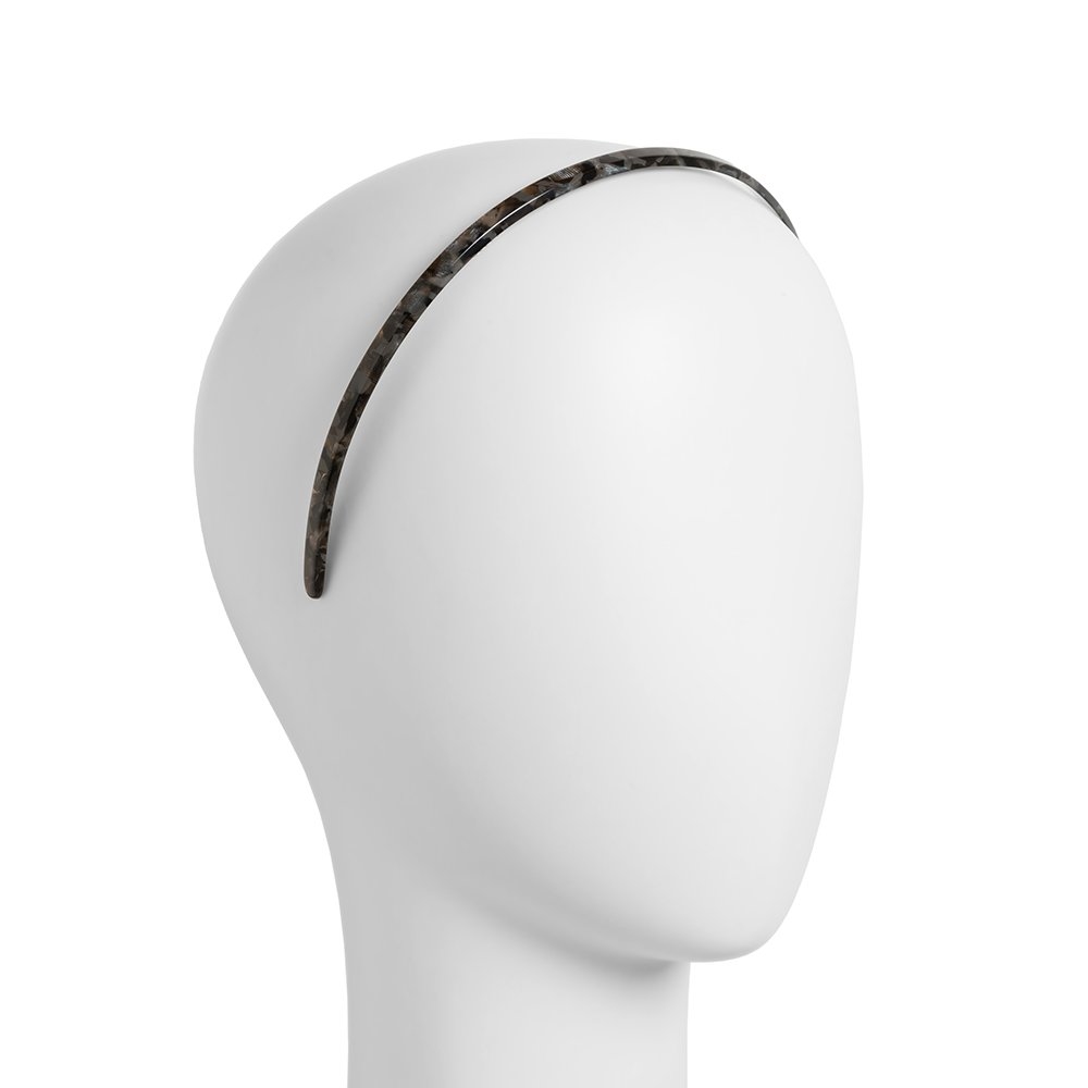 FRANCE LUXE 1/4吋經典髮箍〈珍珠黑〉