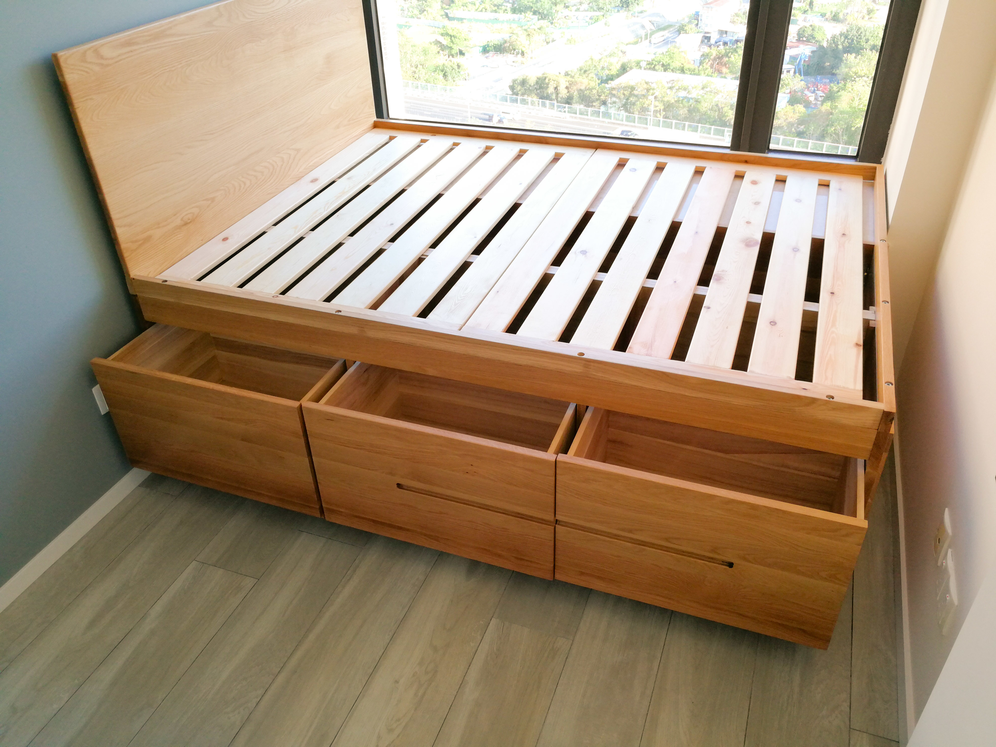 美國白橡木胡桃木櫻桃木原木實木傢俬