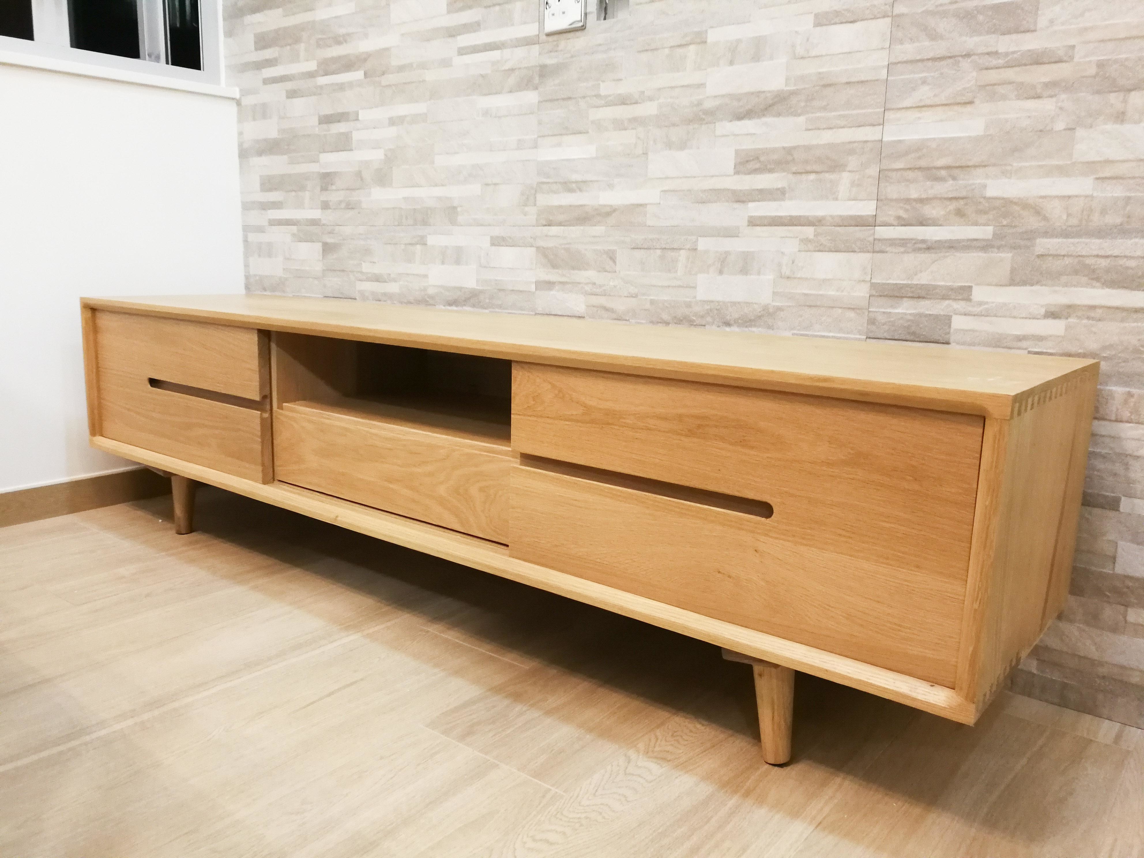 美國白橡木胡桃木櫻桃木原木實木傢俬