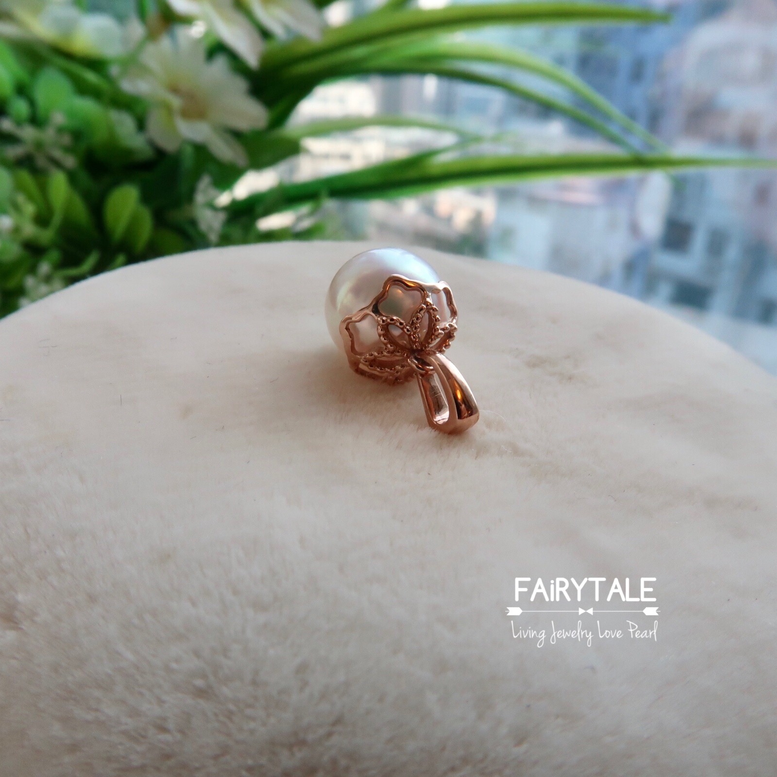 18K Gold日本Akoya珍珠吊墜