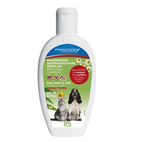 法國Francodex 驅蝨洗毛水250ml-犬貓合用