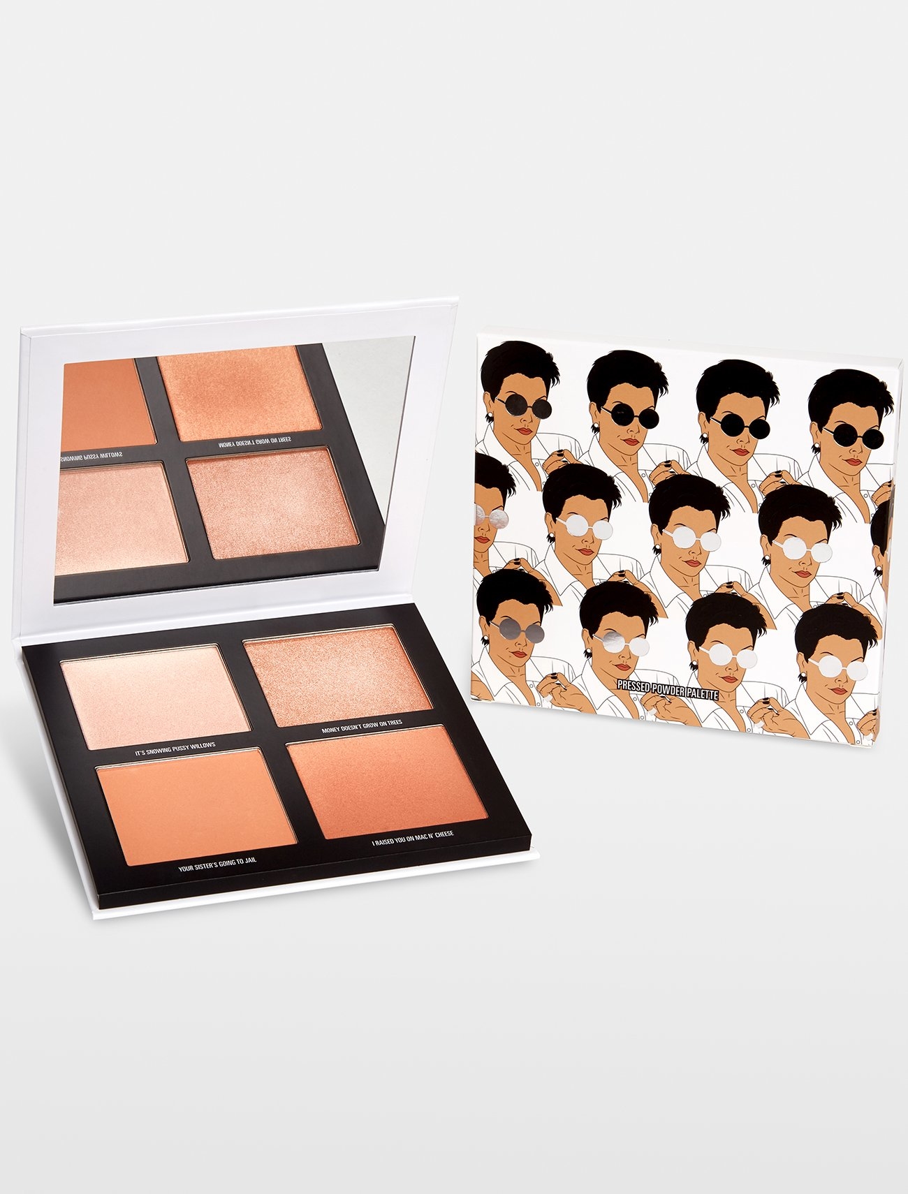 Palette De Poudre Pressée Kylie Jenner - Effet Paillettes, Teintes Assorties, Formulation Pigmentée Bio