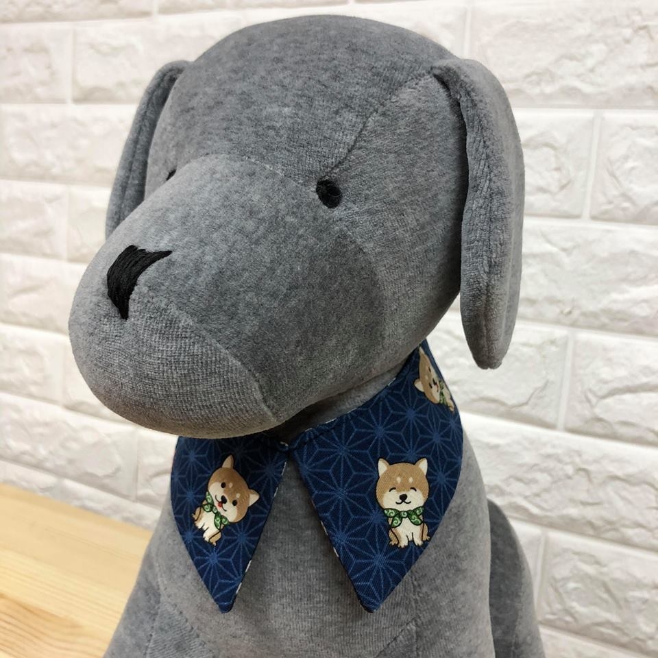 柴犬圖案雙面巾