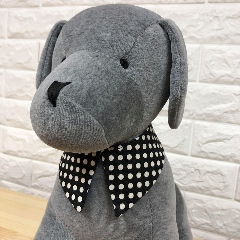 柴犬圖案雙面巾