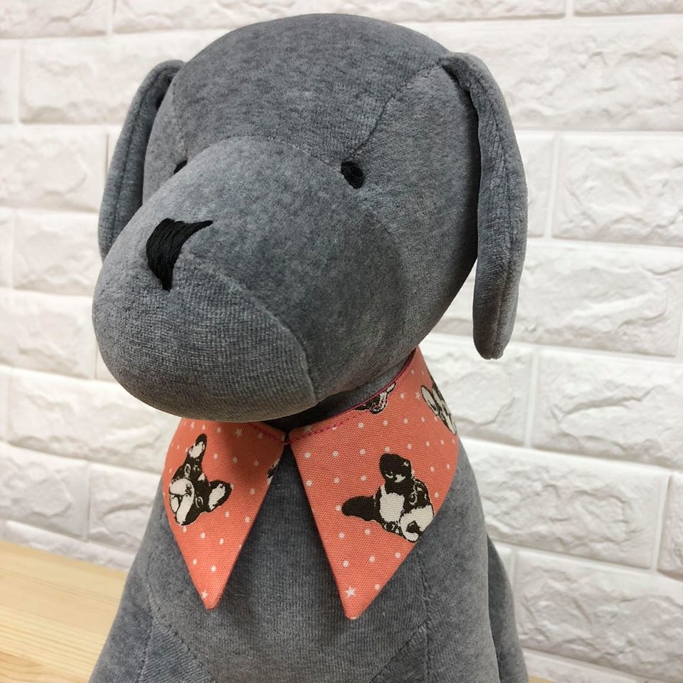 法虎圖案雙面巾