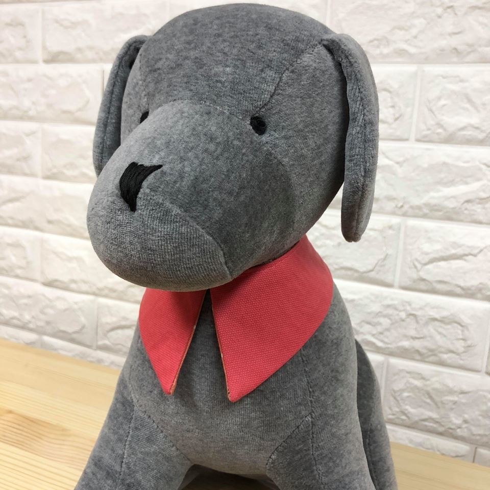 法虎圖案雙面巾