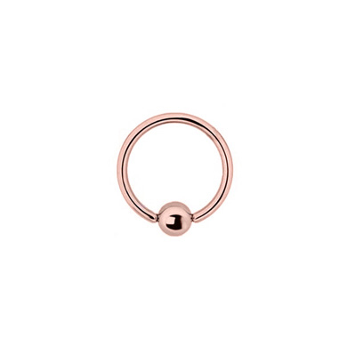 SS316L Rose Gold Plated Surgical Steel Closure Ring