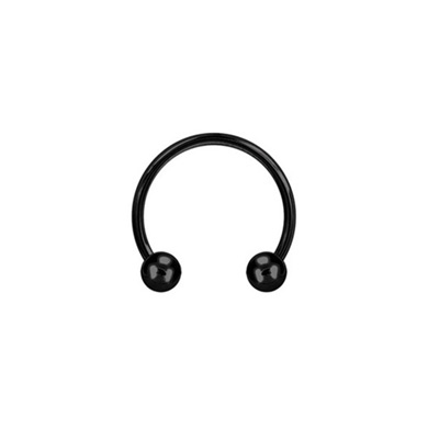 SS316L Black PVD Surgical Steel Circular Barbells