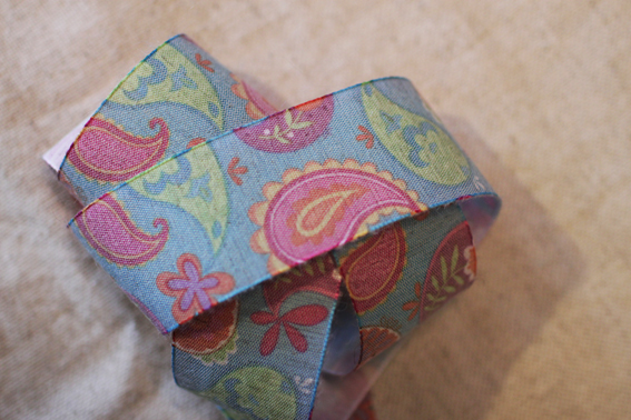 19世紀_Paisley 變形蟲花紋/38mm棉麻帶_低飽和色感