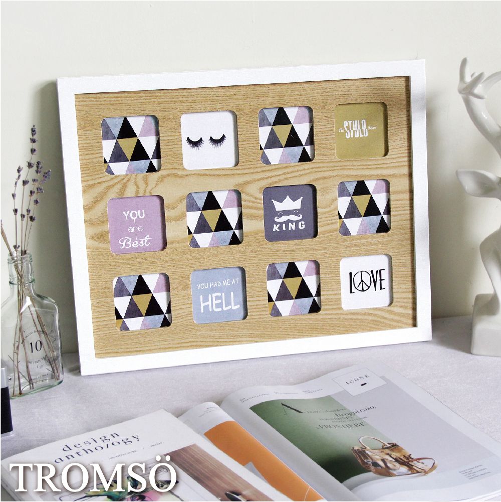 繽紛北歐木紋12框組-(大)