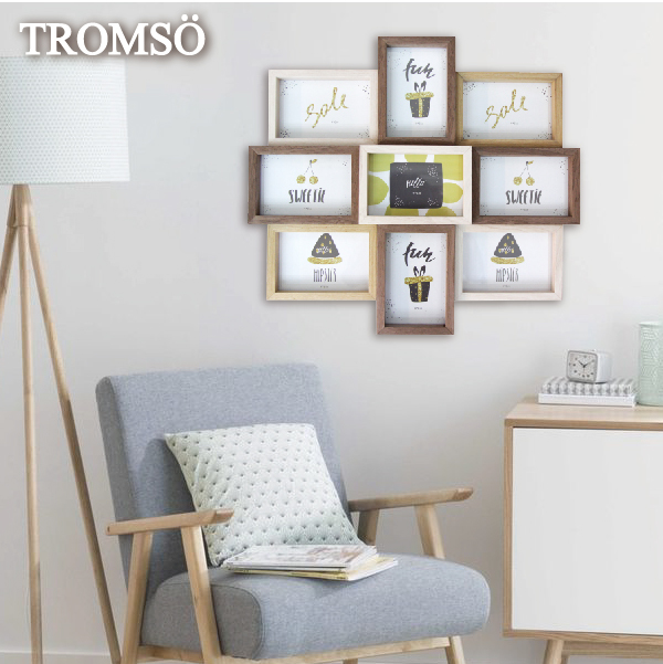 德卡實木皮立體積木9入相框組