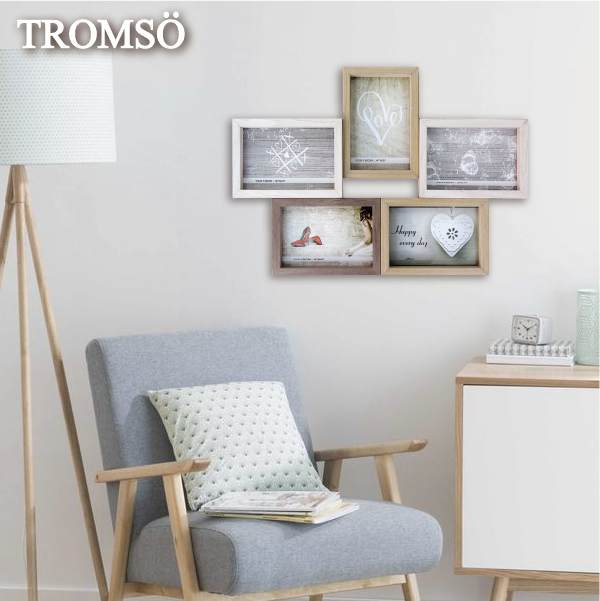 德卡實木皮立體積木5入相框組