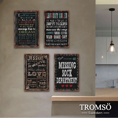 實木無框畫板畫-文字宣言-W816