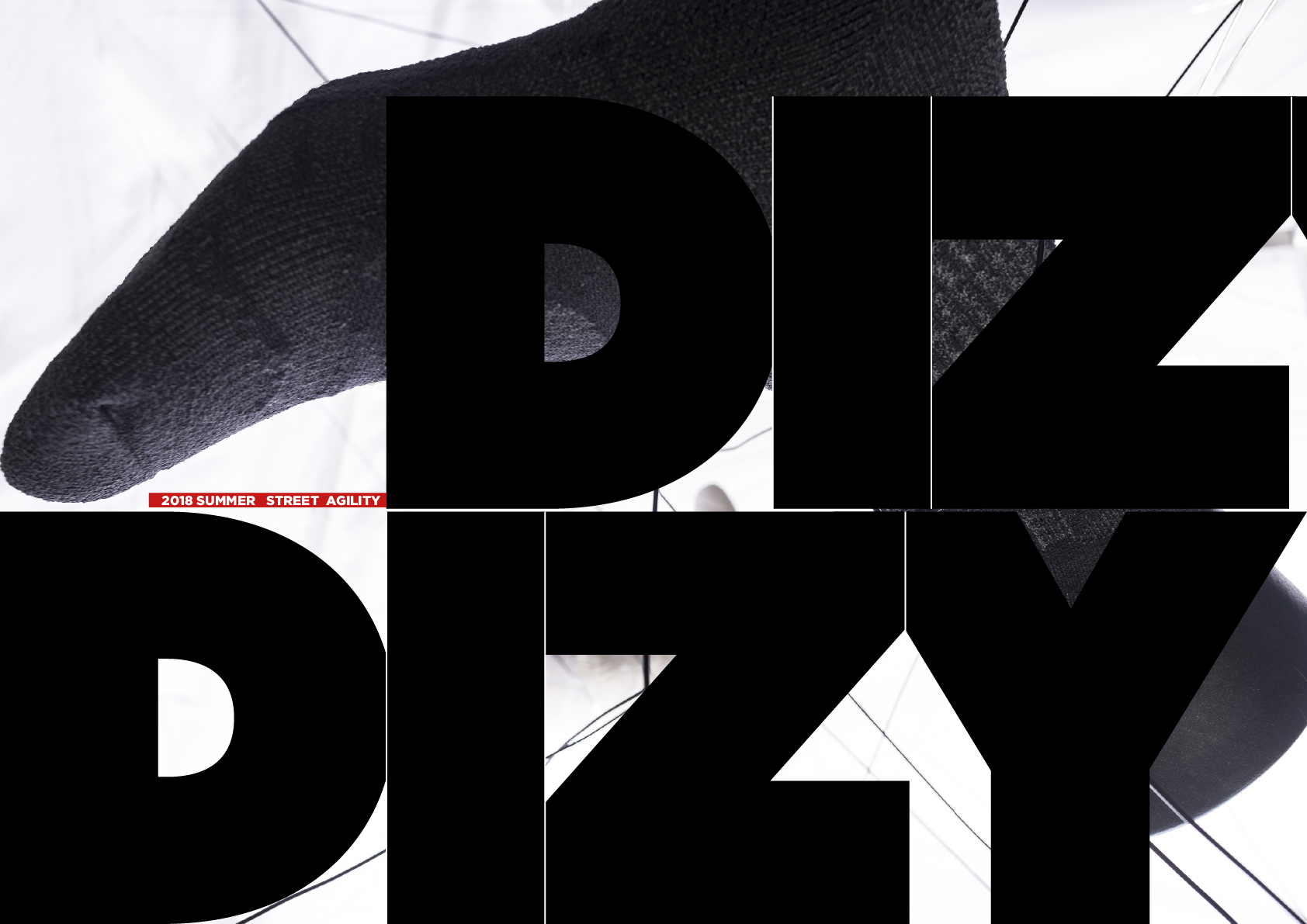 台灣襪子設計品牌nozzle quiz 經典"STREET AGILITY" 系列長襪｜2018 Summer "Street Agility" DIZY新款企劃