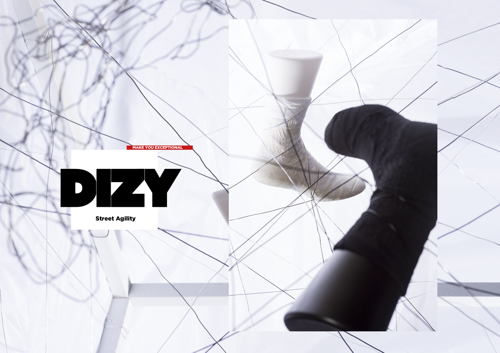 台灣襪子設計品牌nozzle quiz 經典"STREET AGILITY" 系列長襪｜2018 Summer "Street Agility" DIZY新款企劃