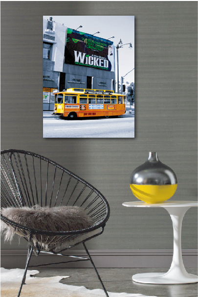 時尚無框畫-W39美國巴士